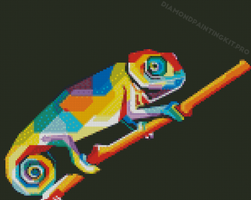 Aesthetic Chameleon Art Diamond Painting