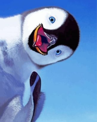 Aesthetic Happy Feet Penguin Diamond Painting