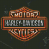 Aesthetic Harley Davidson Logo Diamond Painting