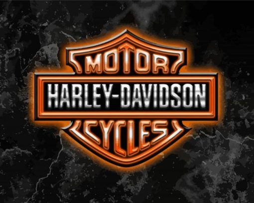 Aesthetic Harley Davidson Logo Diamond Painting