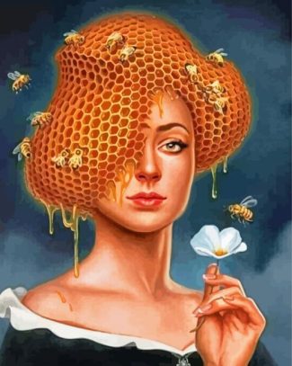 Aesthetic Queen Bee Woman Diamond Paintings