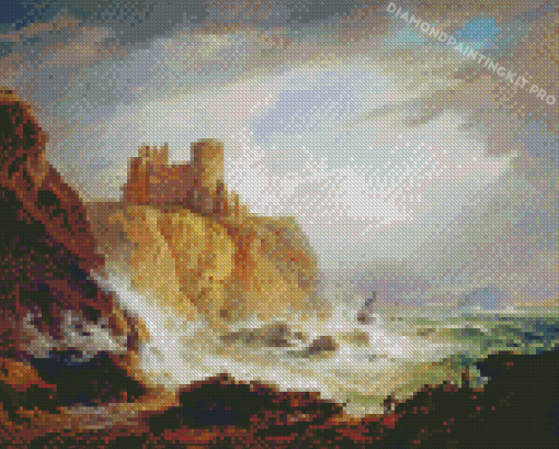 Aesthetic Seascape Castle Art Diamond Painting