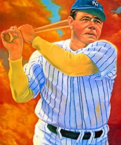 Babe Ruth Baseball Diamond Painting