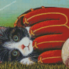 Baseball Cat Diamond Paintings