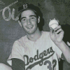 Baseballer Sandy Koufax Diamond Painting
