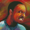 Black Angry Man Diamond Painting