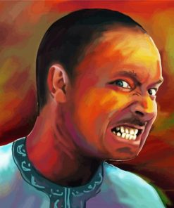 Black Angry Man Diamond Painting