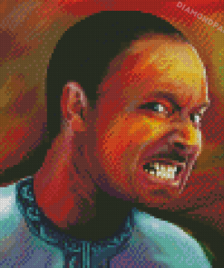 Black Angry Man Diamond Painting