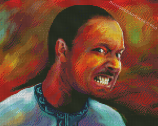 Black Angry Man Diamond Painting