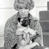 Black And White Elaine Stritch And Dog Diamond Painting