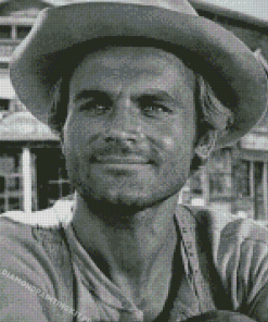 Black And White Terence Hill Diamond Paintings