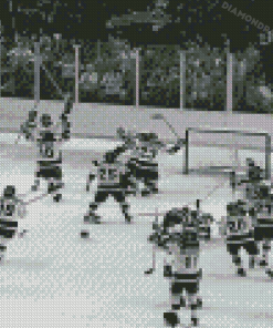 Black And White Miracle On Ice Diamond Paintings