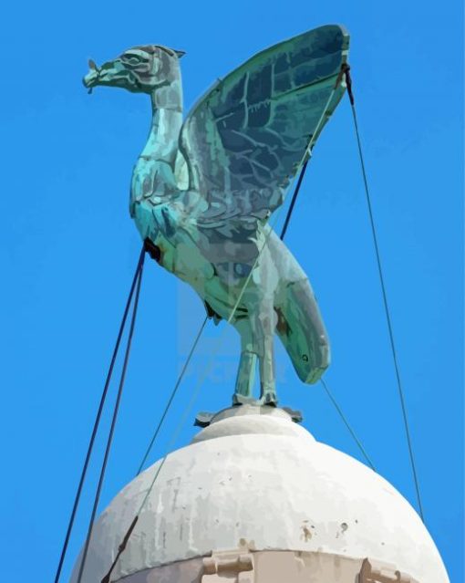 Blue Liver Bird Diamond Painting