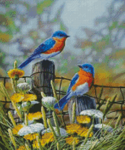 Blue Birds Diamond Paintings