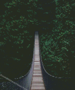 Bridge In Woodland Diamond Painting