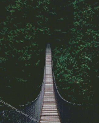 Bridge In Woodland Diamond Painting