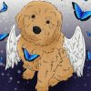 Brown Angel Puppy Diamond Painting