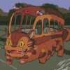 Catbus Totoro Anime Catbus Diamond Paintings