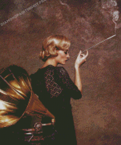 Classy Woman With Cigarette Holder Diamond Painting