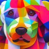 Colorful Cubism Dog Diamond Paintings