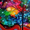 Colorful Tree Branches Diamond Paintings