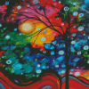 Colorful Tree Branches Diamond Paintings