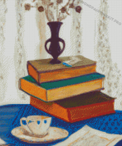 Cool Coffee And Books Diamond Painting