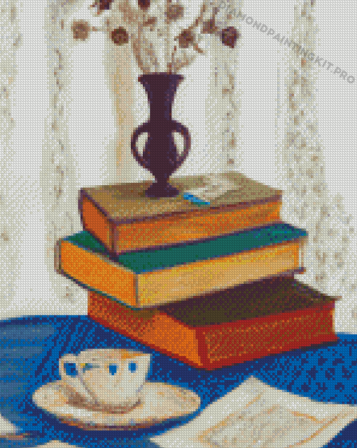 Cool Coffee And Books Diamond Painting