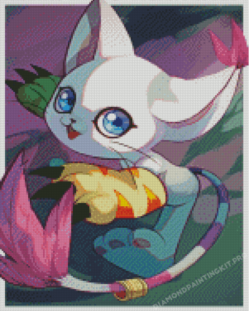 Cool Gatomon Diamond Painting