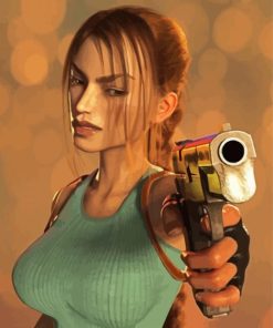 Cool Lara Croft Diamond Painting