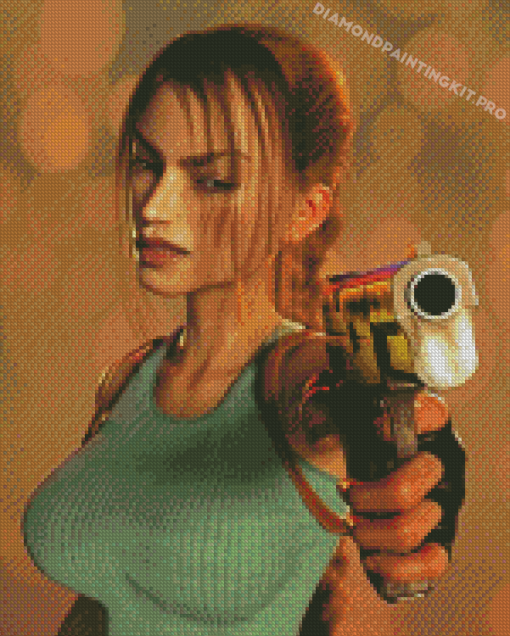 Cool Lara Croft Diamond Painting