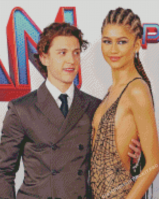 Couple Tom Holland And Zendaya Diamond Paintings