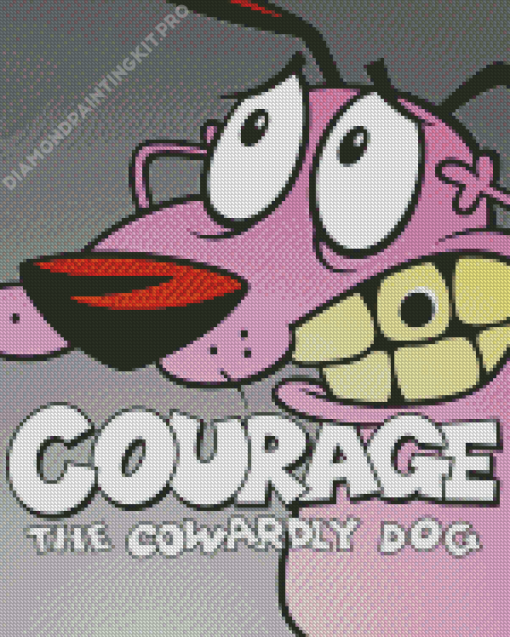 Courage The Cowardly Dog Diamond Painting