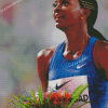 Dalilah Muhammad Athlete Diamond Painting