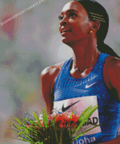 Dalilah Muhammad Athlete Diamond Painting