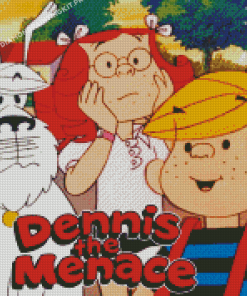 Dennis The Menace Cartoon Poster Diamond Paintings