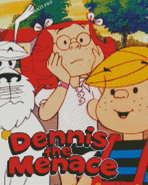 Dennis The Menace Cartoon Poster Diamond Paintings