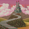 Fantasy Castle Landscape Diamond Painting