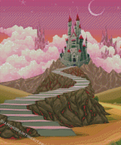 Fantasy Castle Landscape Diamond Painting