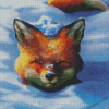 Fox In Snow Diamond Painting