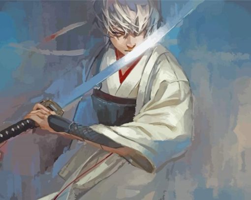 Gintoki Anime Character Art Diamond Painting