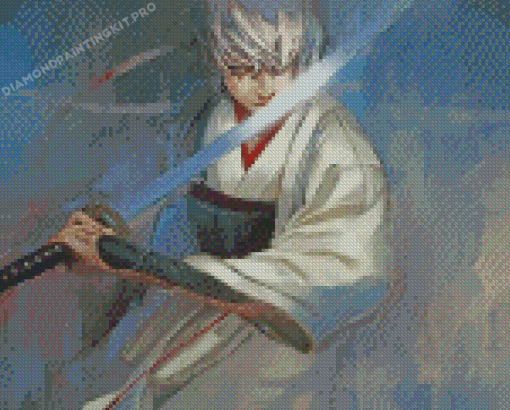 Gintoki Anime Character Art Diamond Painting