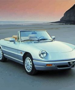 Grey Old Convertible Diamond Painting