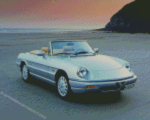 Grey Old Convertible Diamond Painting