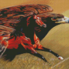 Horse With Eagle Bird Diamond Painting