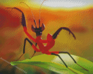 Kung Fu Mantis Insect Diamond Paintings
