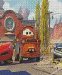 Lightning Mcqueen And Mater Diamond Paintings
