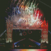 London Olympics Tower Bridge Fireworks Diamond Paintings