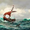 Longboat In The Ocean Diamond Painting