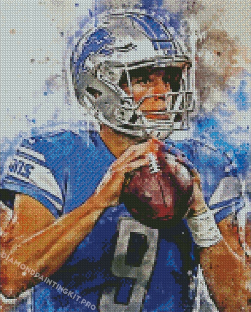 Matthew Stafford Player Art Diamond Painting